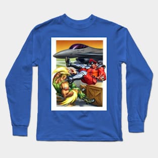 Street Fighter 2 Guile vs. M. Bison Long Sleeve T-Shirt